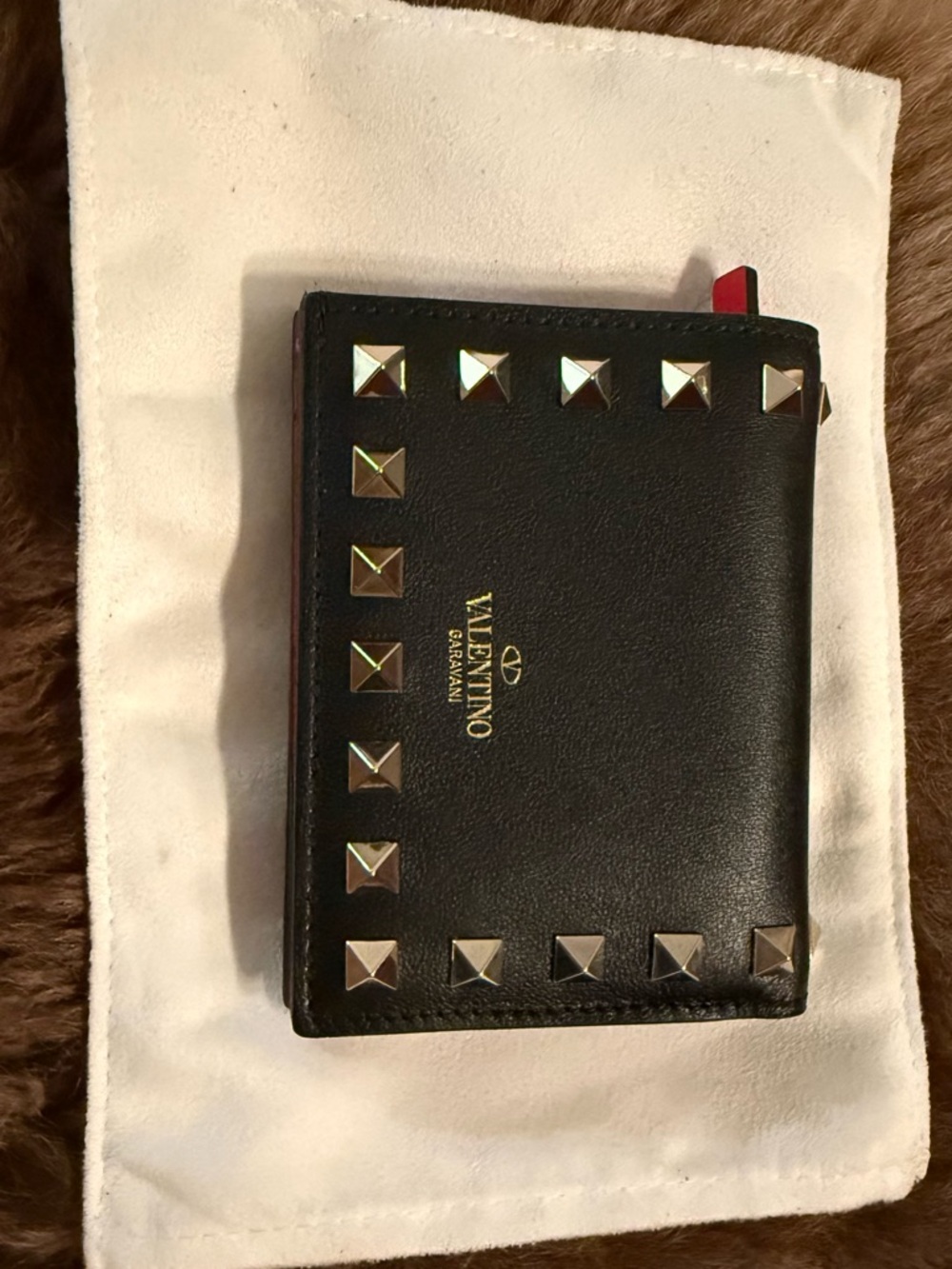 Valentino Black Leather wallet, new